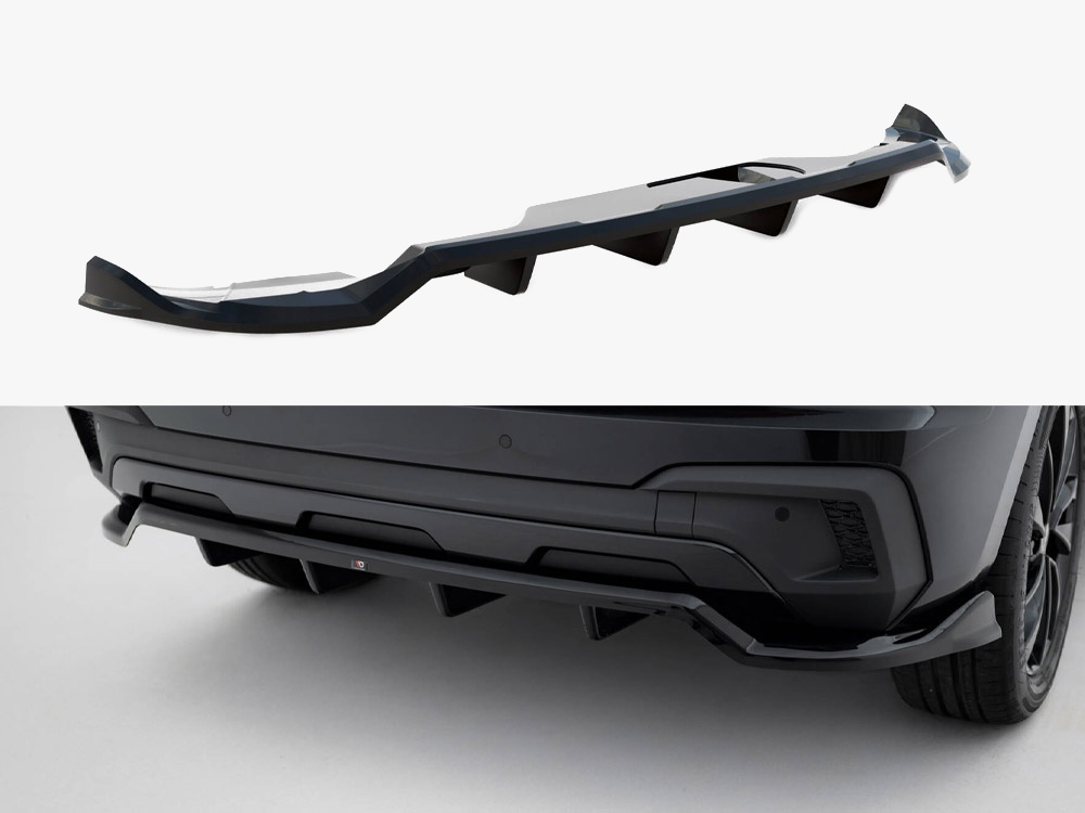Maxton Design Rear Splitter (Vertical Bars) Skoda Kamiq Monte Carlo Mk1 Facelift, view 1