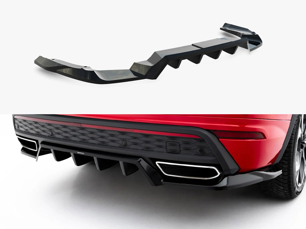 Maxton Design Rear Splitter (Vertical Bars) Skoda Kodiaq RS Mk2, view 1