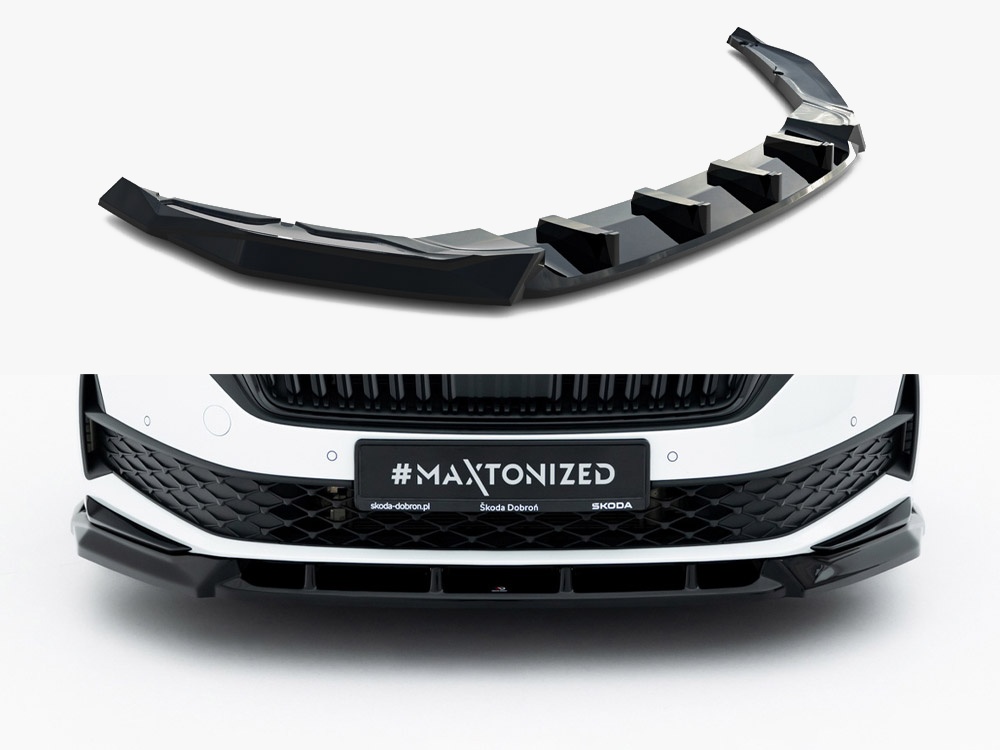 Maxton Design Front Splitter Skoda Octavia Sportline Liftback / Estate Mk4 Facelift, view 1