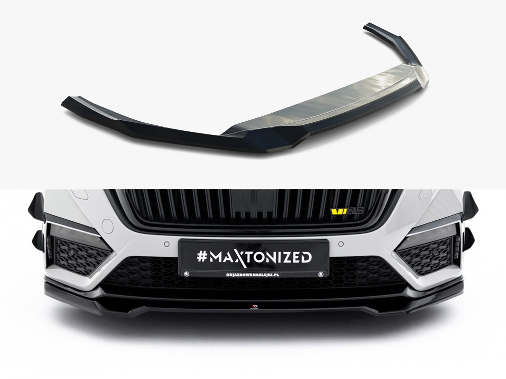 Maxton Design Front Splitter V.4 Skoda Octavia RS Mk 4, view 1