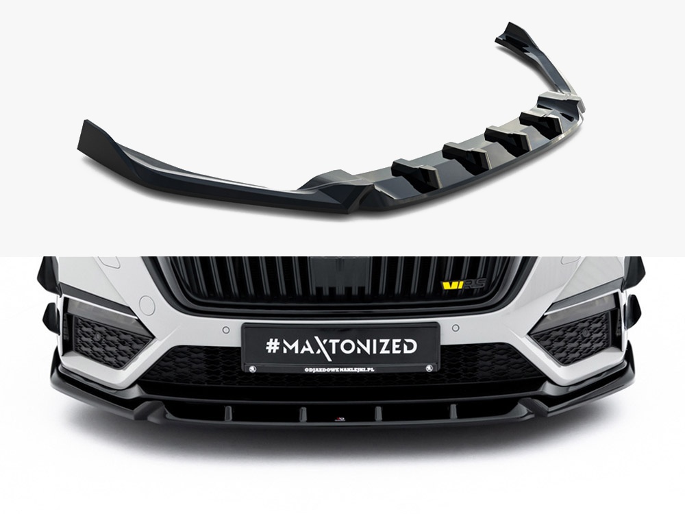 Maxton Design Front Splitter V.5 Skoda Octavia RS Mk4, view 1
