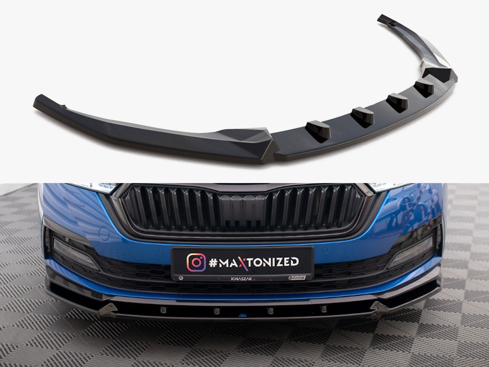Maxton Design Front Splitter V.1 Skoda Octavia Sportline Mk4, view 1