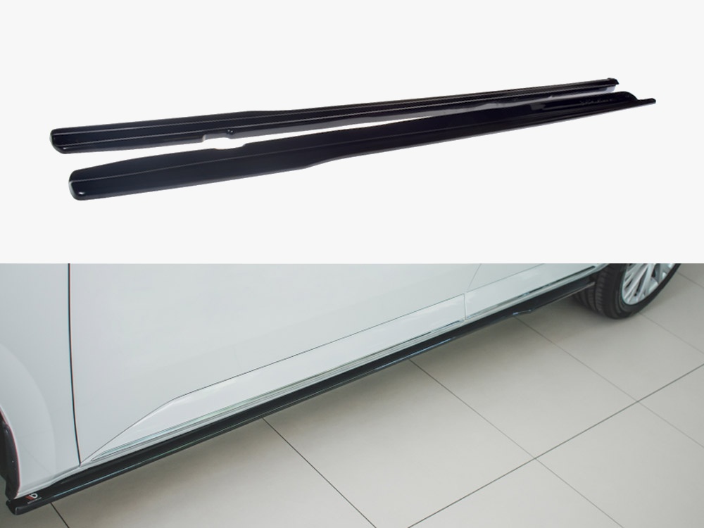 Maxton Design Side Skirts Diffusers Skoda Superb Mk3 FL (2019-) - Textured, view 1