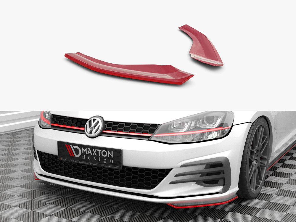 Maxton Design Front Side Splitters Volkswagen Golf GTI / GTD Mk7 Facelift, view 1