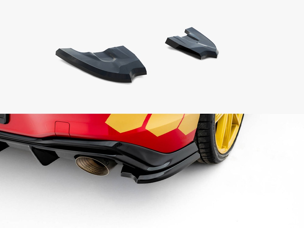 Maxton Design Rear Side Splitters V.4 Volkswagen Golf GTI Clubsport Mk8 Facelift, view 1