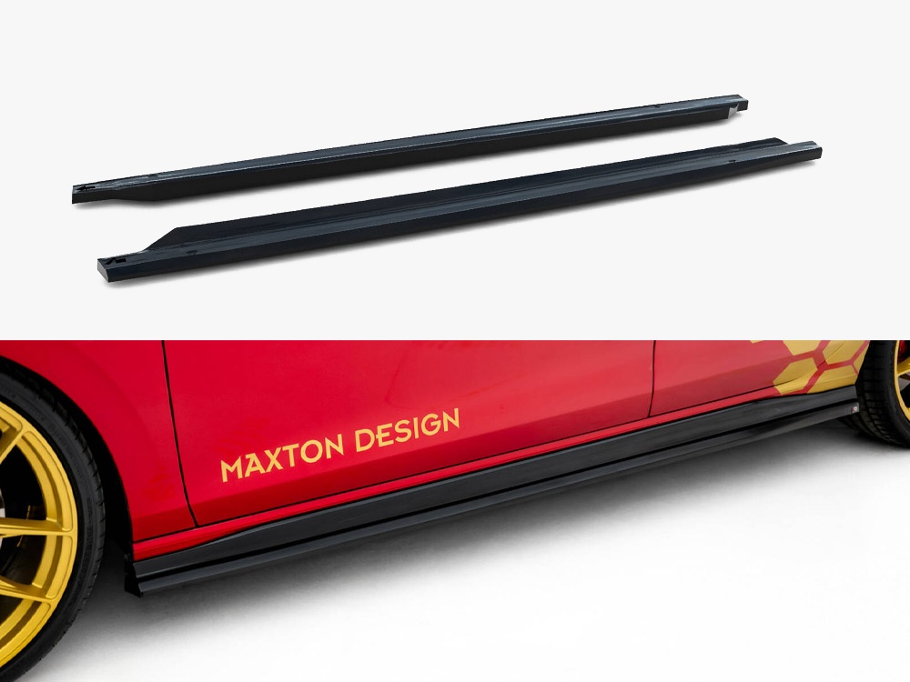 Maxton Design Side Skirts Diffusers V.2 Volkswagen Golf GTI Clubsport Mk8 Facelift, view 1