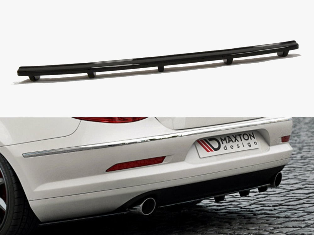 Maxton Design Rear Splitter (Vertical Bars) VW Passat CC R36 Rline (Preface) - Textured, view 1
