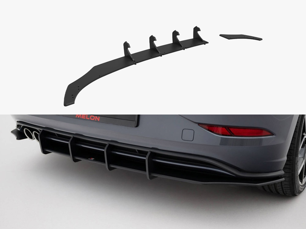Maxton Design Street PRO Rear Diffuser Volkswagen Polo GTI Mk6 Facelift, view 1