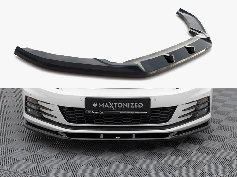 Maxton Design Front Splitter V.1 Volkswagen Scirocco Mk3 Facelift, view 1