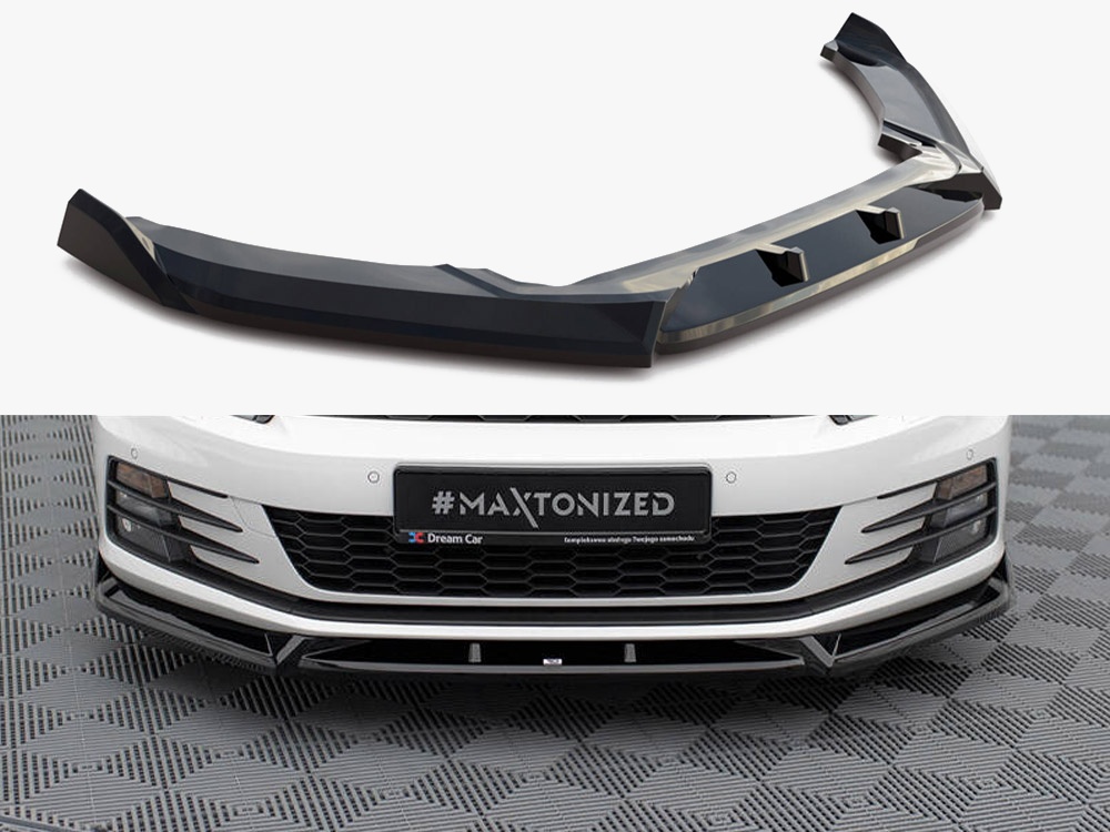 Maxton Design Front Splitter V.2 Volkswagen Scirocco Mk3 Facelift, view 1