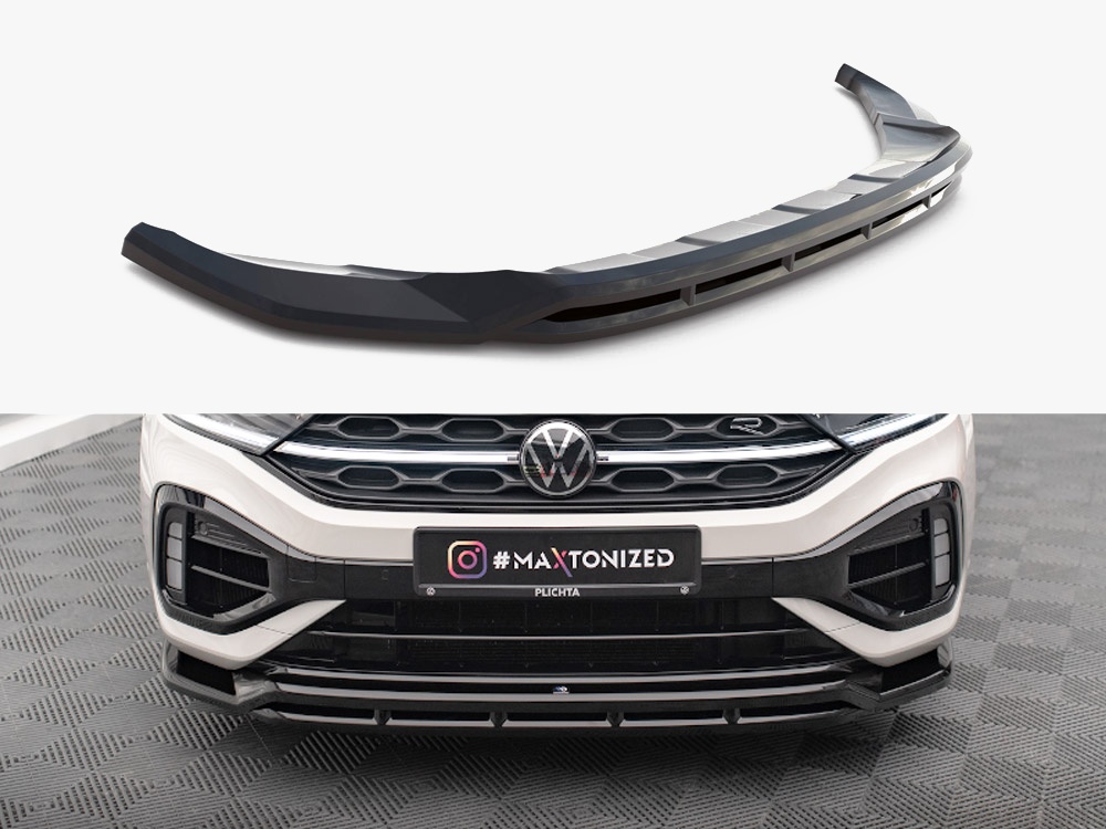 Maxton Design Front Splitter V.1 Volkswagen T-Roc R / R-Line Mk1 Facelift, view 1