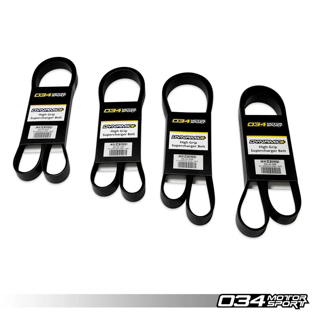 034Motorsport Dynamic+ Supercharger Belts - B8/B8.5, C7/C7.5, D4, & 4M EA837 3.0T – 1270mm (034-145-Z056)
