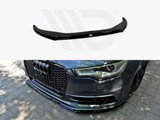 Maxton Design Gloss Black Front Splitter V.2 Audi S6 / A6 C7 S-Line (2011-2014)