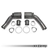 034Motorsport Stainless Steel Racing Catalyst Set - C8 RS6/RS7