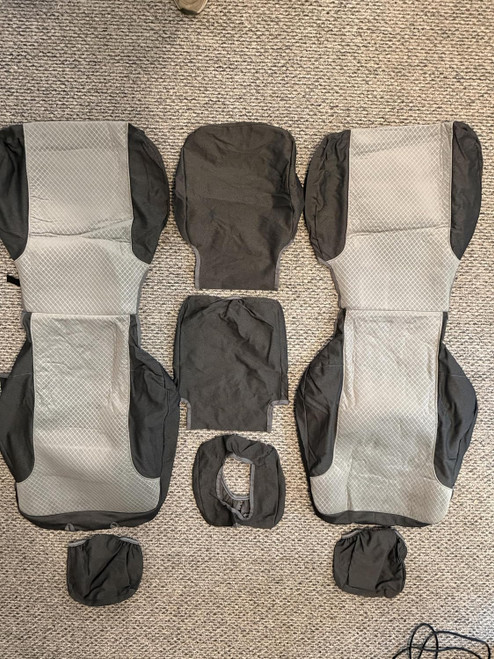 Durafit Seat Covers C1143-D8 2014-2019 and 2020 Classic Chevy Silverado and GMC Sierra Front 40/20/40 Split Bench Seat with Opening Center Console and with Opening 20 Section Seat Bottom.