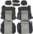 Durafit Seat Covers C991-D8 Exact Fit for 1999-2002 Chevy Silverado, Suburban, Tahoe, GMC Sierra, Yukon Front Buckets Seats Made in Water-Resistant, Dark Gray Automotive Twill with foam backed inserts.