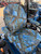LS MT125 Tractor  Camo Waterproof Seat Covers for Tractor MT125/MT3 CAB . Two piece seat (MC2 Blue)