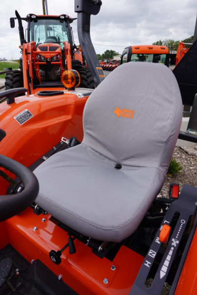 KU20 2008 and Newer Kubota Seat Covers for tractor MX4800, MX5000, MX5200, MX5660, MX5800, MX6000, M5400 SUH/SUHD Z231 and Z221R zero turn. Also Fits Mahindra series 1526 4WD HST and 1526 Shuttle ONLY tractors and Kioti CS 2210