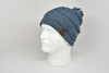 Incredibly Soft Alpaca Knit Wide Bands Beanie with PomPom