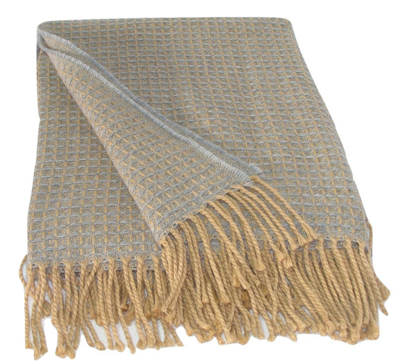100% Alpaca Reversible Blanket Fantasia Design