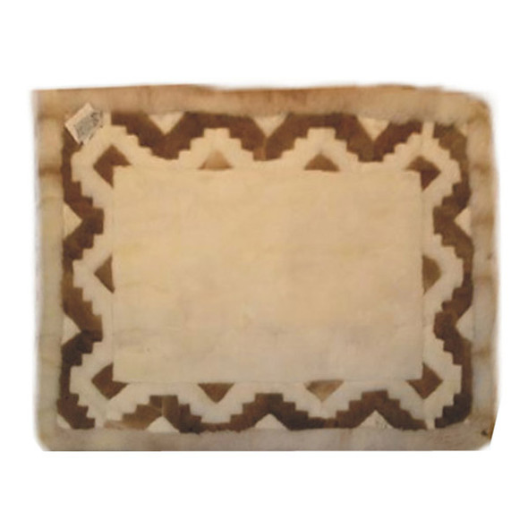 Alpaca Fur Rug Zig Zag Edges 22" x 32"- Design 07 Alpaca Fur Rug Zig Zag Edges 22" x 32"- Design 07