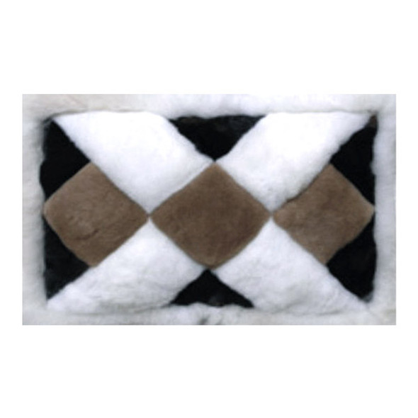 Alpaca Fur Rug Mat X Pattern 22" x 32" Size- Design 27 Alpaca Fur Rug Mat X Pattern 22" x 32" Size- Design 27