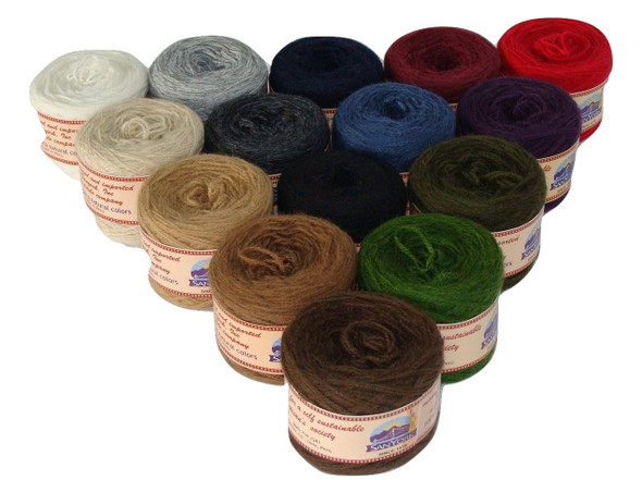 100% Alpaca Yarn Skeins in a Variety of Natural and Dyed Colors