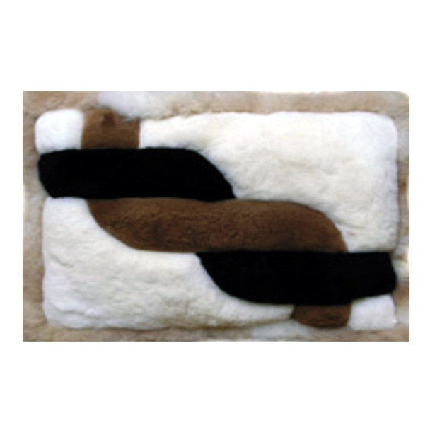 Alpaca Fur Rug Twisted Rope 22" x 32" - Design 26 Alpaca Fur Rug Twisted Rope 22" x 32" - Design 26