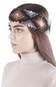 100% Alpaca Hand Knit Dots Headband Mixed Colors