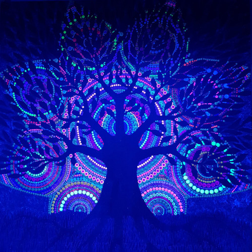 UV Glow Paint with Acrylic