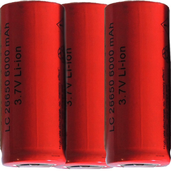 26650-3.7-volt-li-ion-rechargeable battery 6,000mAh