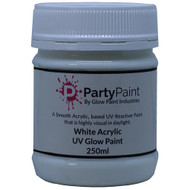 UV Glow Paint White with the protection of Acrylic