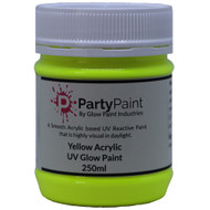 Yellow Acrylic UV Glow Paint