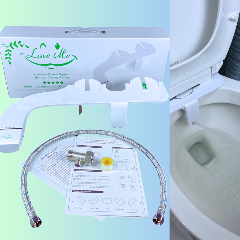 Upgrade your bathroom hygiene with a bidet attachment for your toilet. | Lave Me