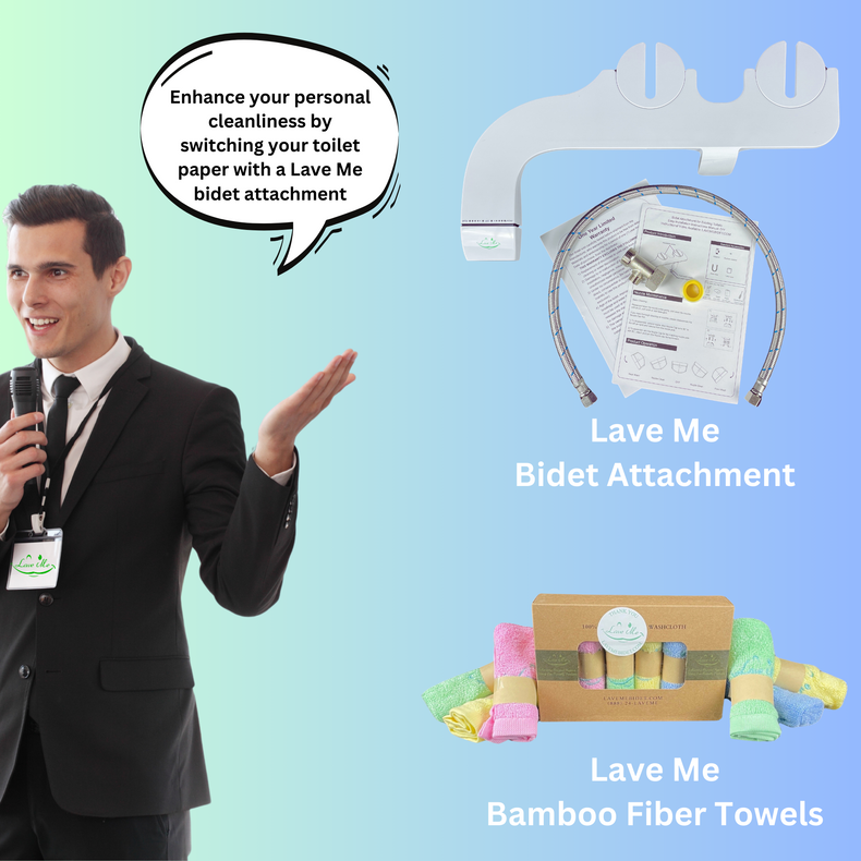 Enhance your personal cleanliness by switching your toilet paper with a bidet | LAVE ME