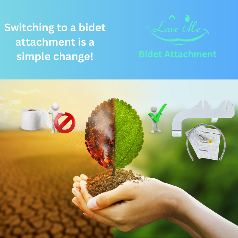 Switching to a bidet attachment is a simple change | LAVE ME