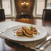 Duck Foie Gras Slices On Tray Rougie