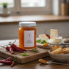 Espelette pepper jelly served with cheese board