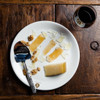manchego cheese with nuts and quince