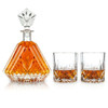 Admiral Crystal Tumblers with Irish Cut Whiskey Decanter