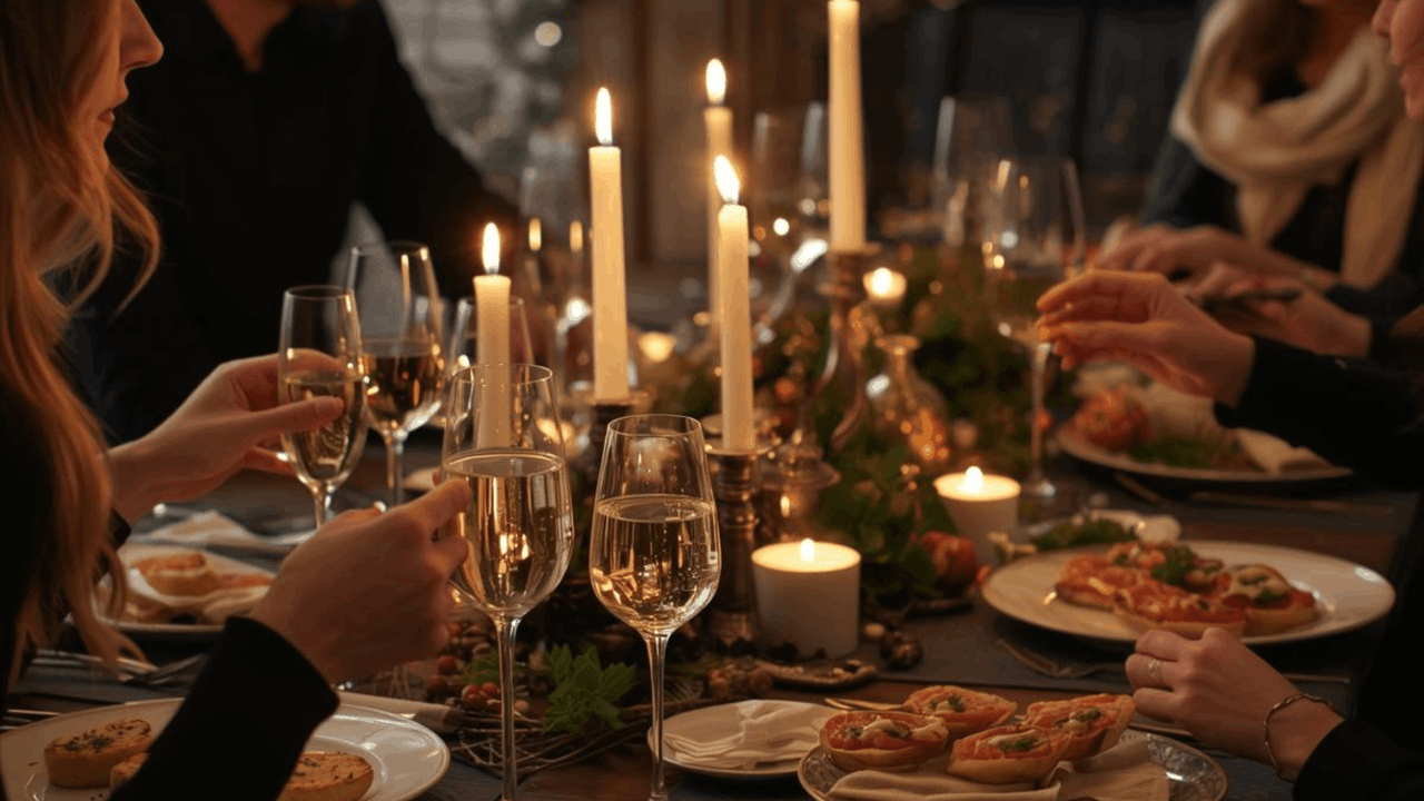 winter gatherings with friends