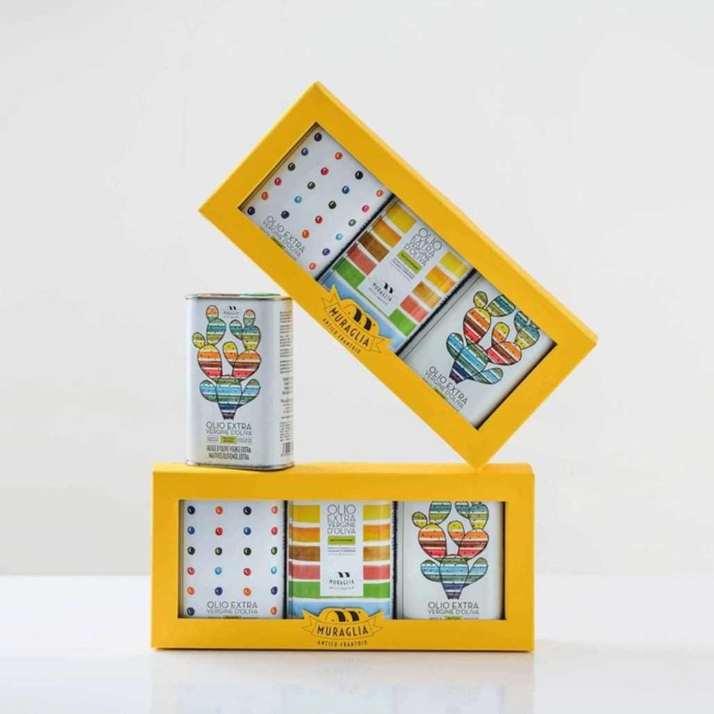 Extra Virgin Olive Oil Tin Gift Set By Frantoio Muraglia