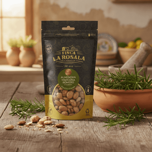 Marcona almonds with Extra Virgin olive oil and rosemary