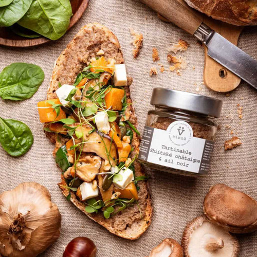Shiitake Spread, Organic Black Garlic & Chestnut Toast