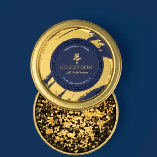 24 Karat Gold Ossetra Caviar
