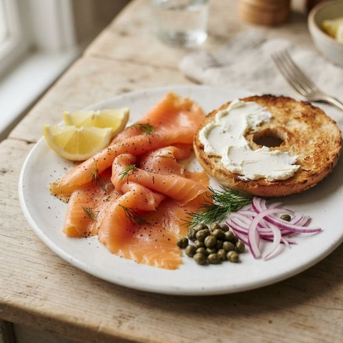 Strathgarry Scottish Smoked Salmon, 4 oz – Long-Sliced Atlantic Salmon breakfast