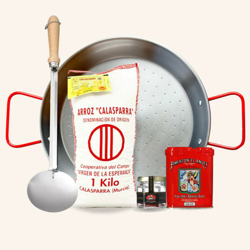 Spanish Paella Gift Set with Paella Pan