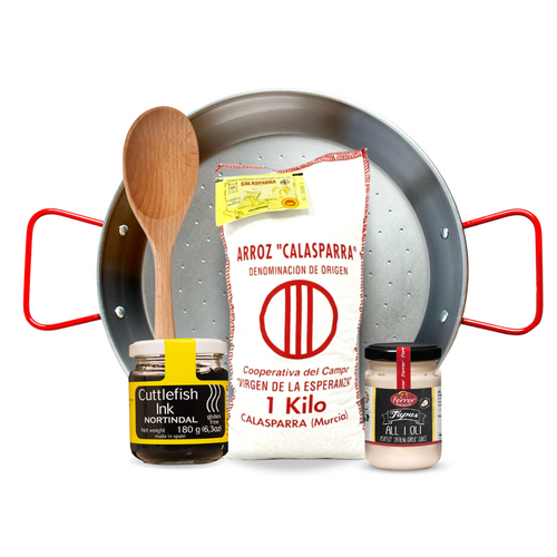 Traditional Paella Kit (Includes Pan & 2 - 8 Person Ingredient Kits) - Gift  Box