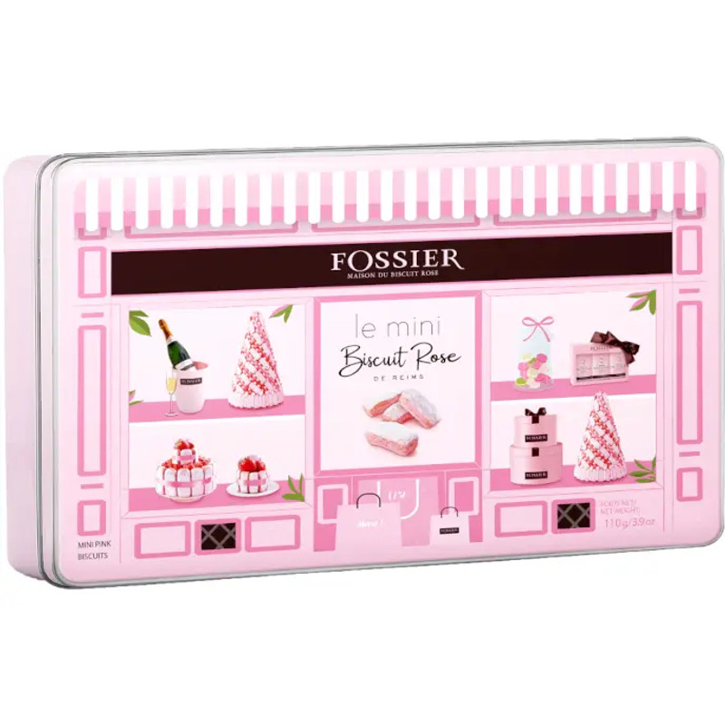 Fossier Pink Biscuits For Champagne in Tin Fossier Pink Biscuits For Champagne in Tin