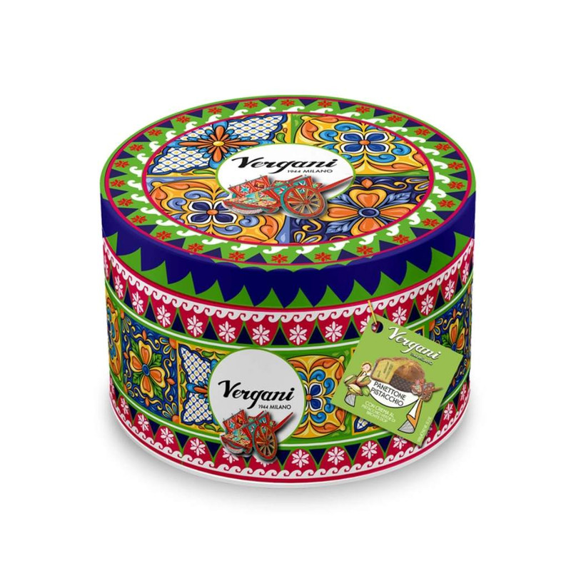 Vergani Sicily Pistachio Panettone with gift tin